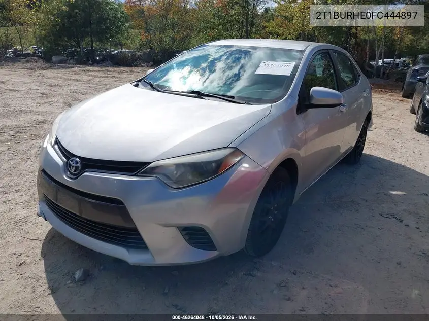 2015 TOYOTA COROLLA VIN 2T1BURHE0FC444897 — фото 2