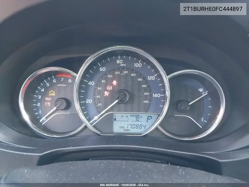 2015 TOYOTA COROLLA VIN 2T1BURHE0FC444897 — фото 7