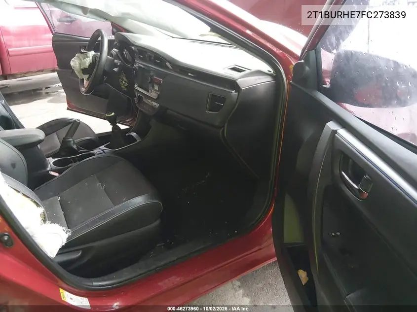 2015 TOYOTA COROLLA VIN 2T1BURHE7FC273839 — фото 5
