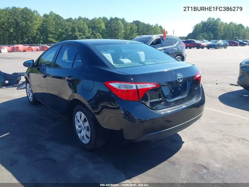 2015 TOYOTA COROLLA VIN 2T1BURHE1FC386279 — фото 3