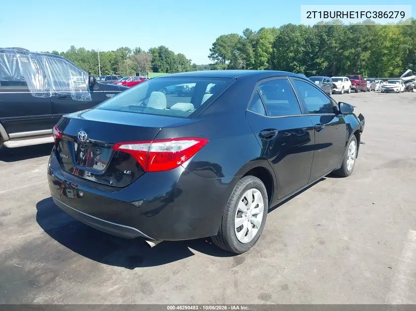 2015 TOYOTA COROLLA VIN 2T1BURHE1FC386279 — фото 4