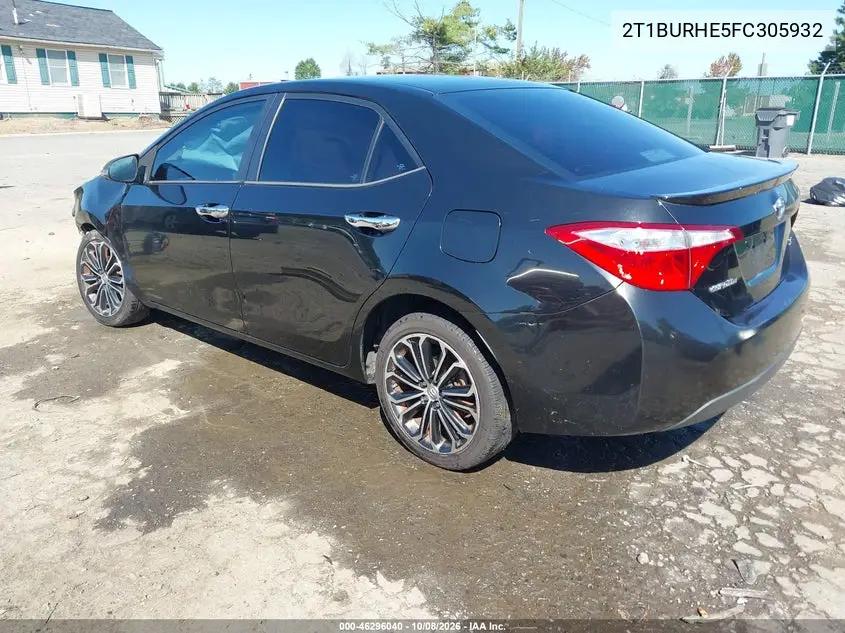 2015 TOYOTA COROLLA VIN 2T1BURHE5FC305932 — фото 3