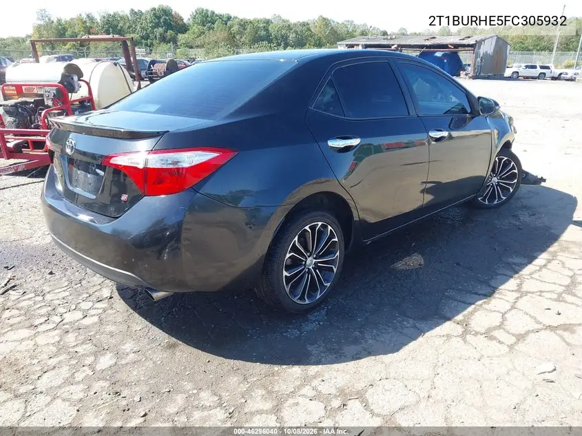 2015 TOYOTA COROLLA VIN 2T1BURHE5FC305932 — фото 4
