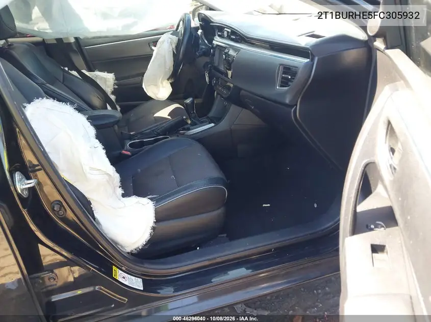 2015 TOYOTA COROLLA VIN 2T1BURHE5FC305932 — фото 5