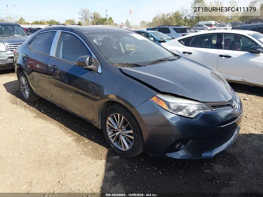 TOYOTA COROLLA 2015, VIN 2T1BURHE3FC411179