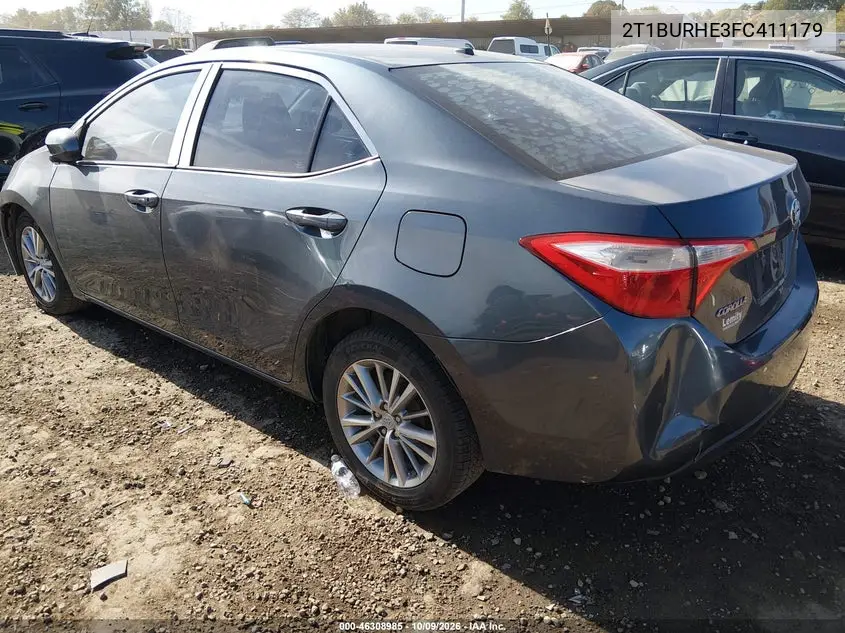 2015 TOYOTA COROLLA VIN 2T1BURHE3FC411179 — фото 3