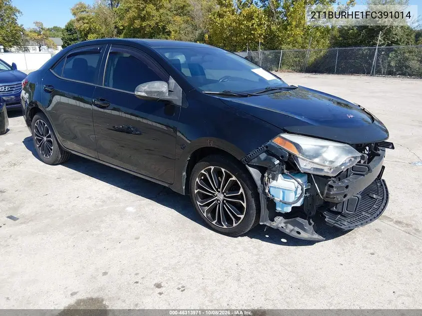 TOYOTA COROLLA 2015, VIN 2T1BURHE1FC391014