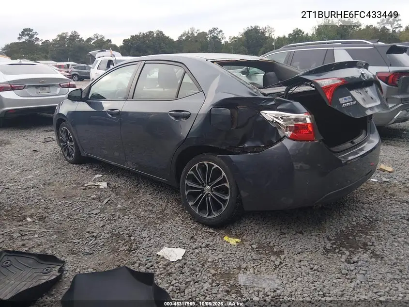 2015 TOYOTA COROLLA VIN 2T1BURHE6FC433449 — фото 3