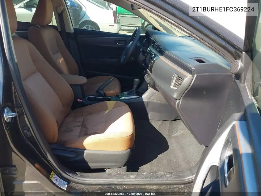 2015 TOYOTA COROLLA VIN 2T1BURHE1FC369224 — фото 5