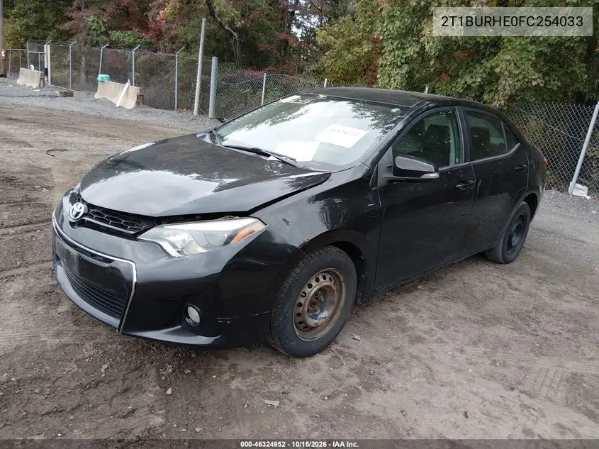 2015 TOYOTA COROLLA VIN 2T1BURHE0FC254033 — фото 2