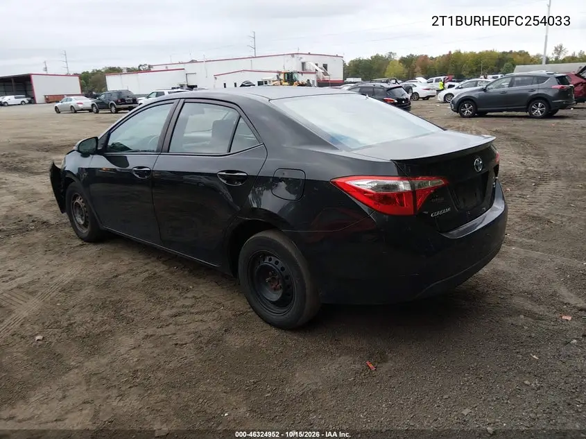 2015 TOYOTA COROLLA VIN 2T1BURHE0FC254033 — фото 3