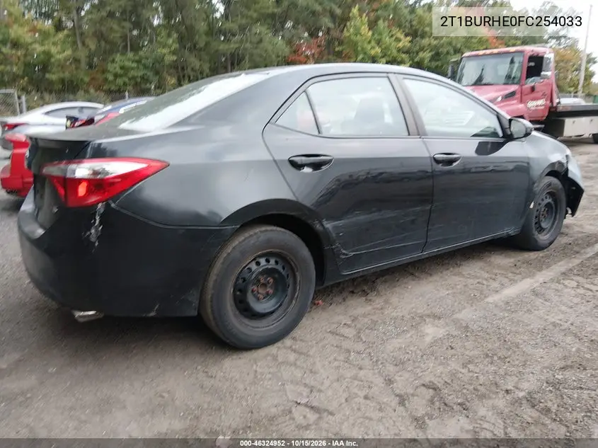 2015 TOYOTA COROLLA VIN 2T1BURHE0FC254033 — фото 4