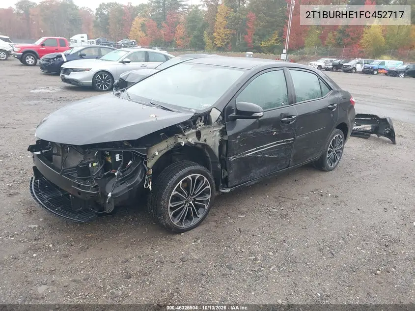 2015 TOYOTA COROLLA VIN 2T1BURHE1FC452717 — фото 2