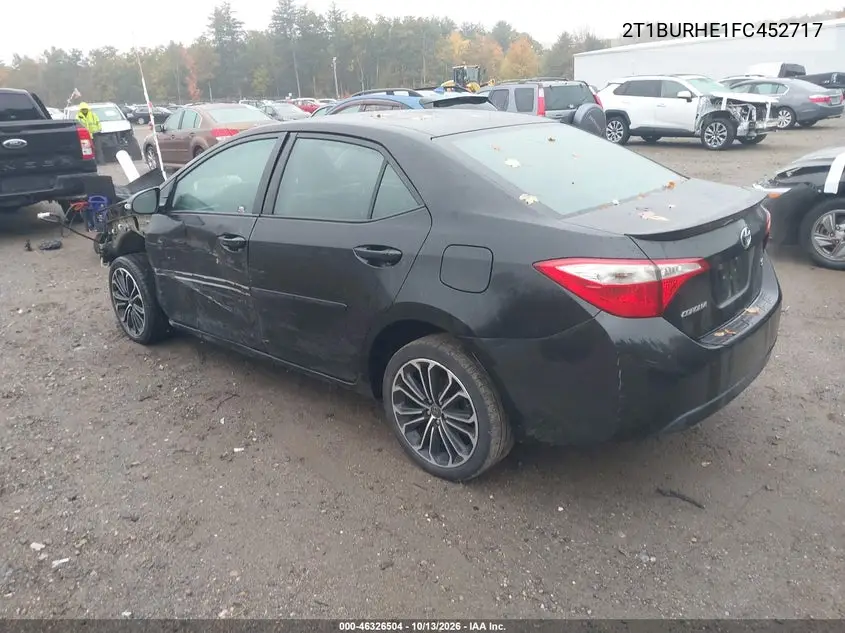 2015 TOYOTA COROLLA VIN 2T1BURHE1FC452717 — фото 3