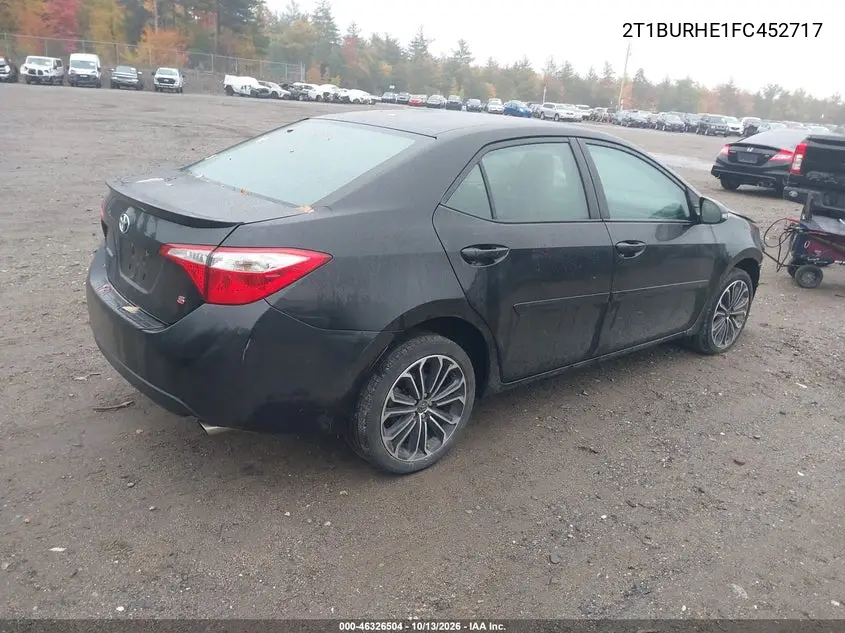 2015 TOYOTA COROLLA VIN 2T1BURHE1FC452717 — фото 4