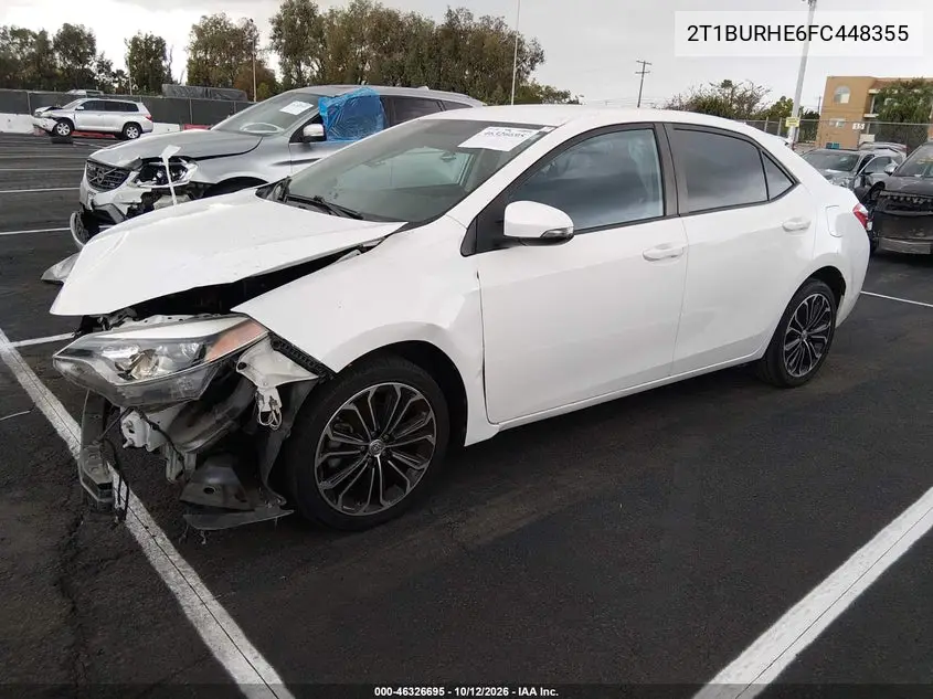 2015 TOYOTA COROLLA VIN 2T1BURHE6FC448355 — фото 2
