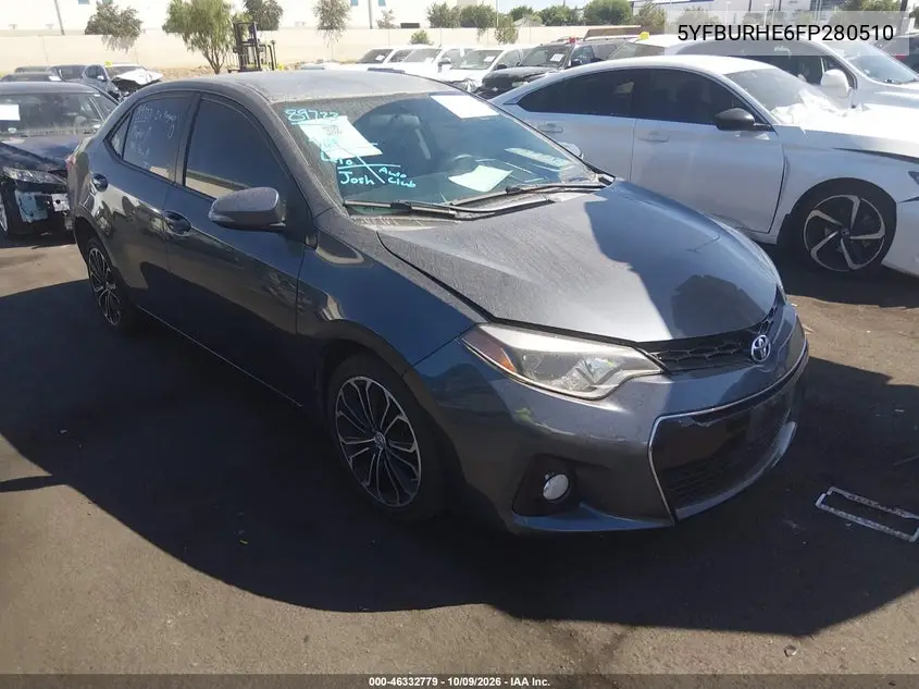 TOYOTA COROLLA 2015, VIN 5YFBURHE6FP280510