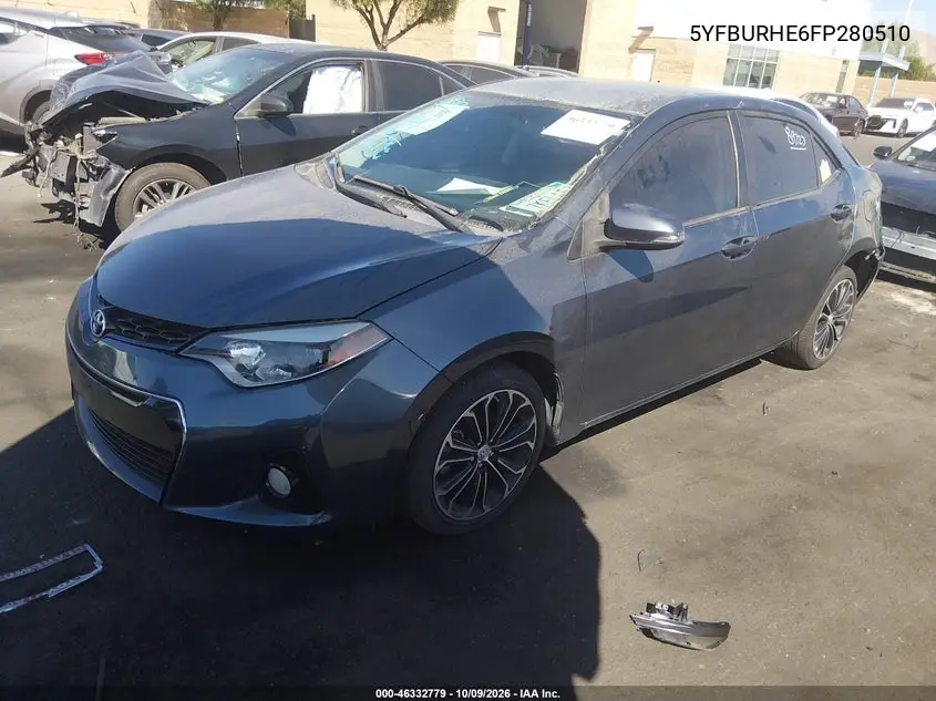 2015 TOYOTA COROLLA VIN 5YFBURHE6FP280510 — фото 2