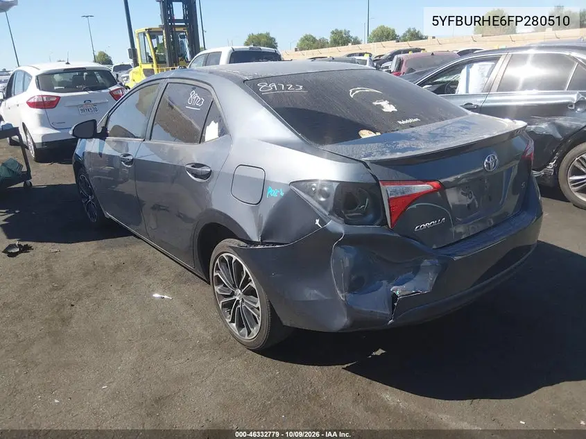 2015 TOYOTA COROLLA VIN 5YFBURHE6FP280510 — фото 3