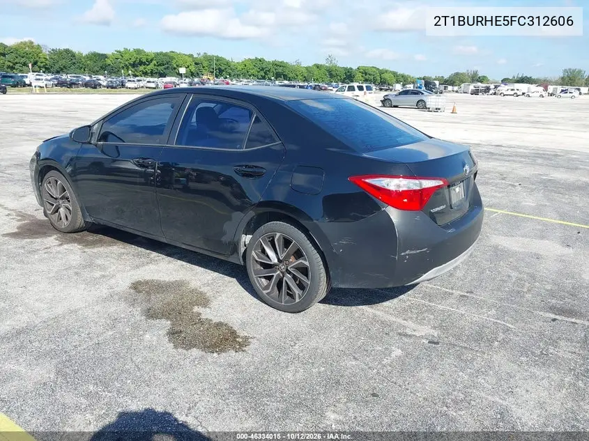 2015 TOYOTA COROLLA VIN 2T1BURHE5FC312606 — фото 3