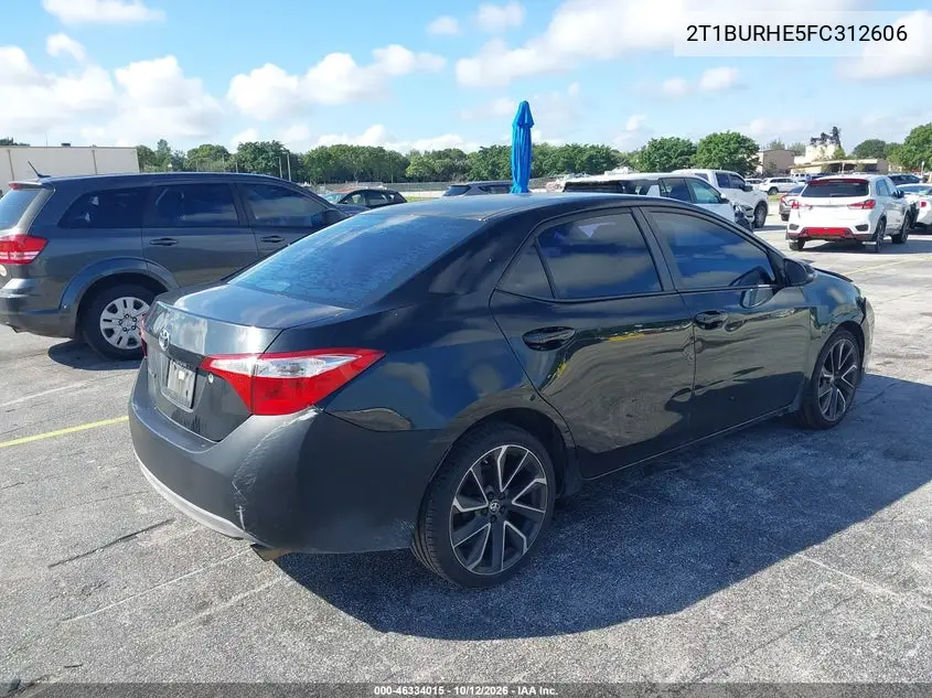 2015 TOYOTA COROLLA VIN 2T1BURHE5FC312606 — фото 4