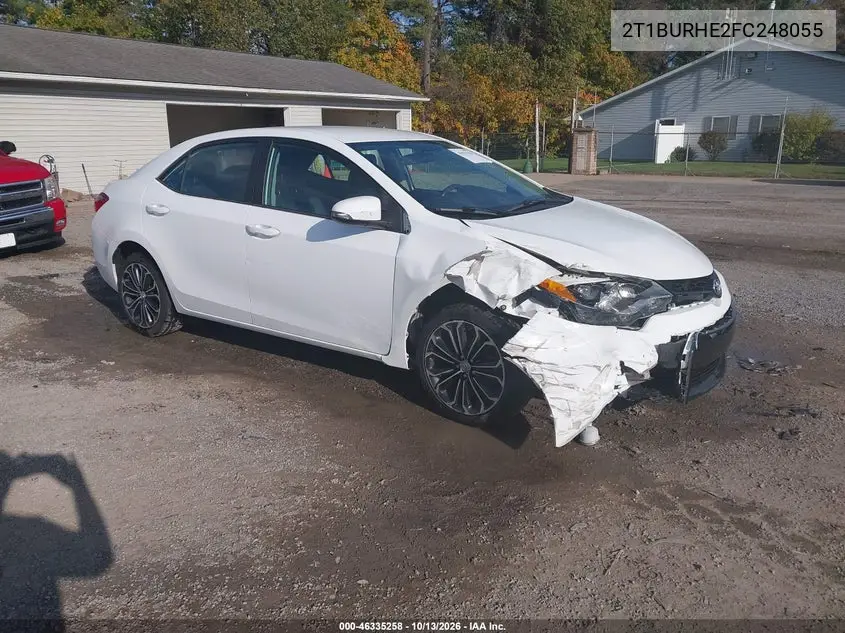 TOYOTA COROLLA 2015, VIN 2T1BURHE2FC248055