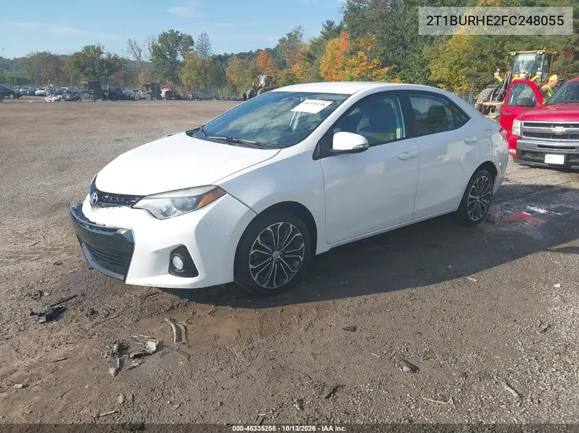 2015 TOYOTA COROLLA VIN 2T1BURHE2FC248055 — фото 2