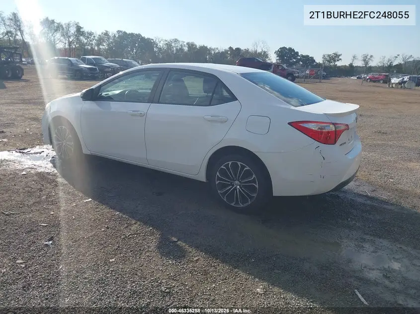 2015 TOYOTA COROLLA VIN 2T1BURHE2FC248055 — фото 3