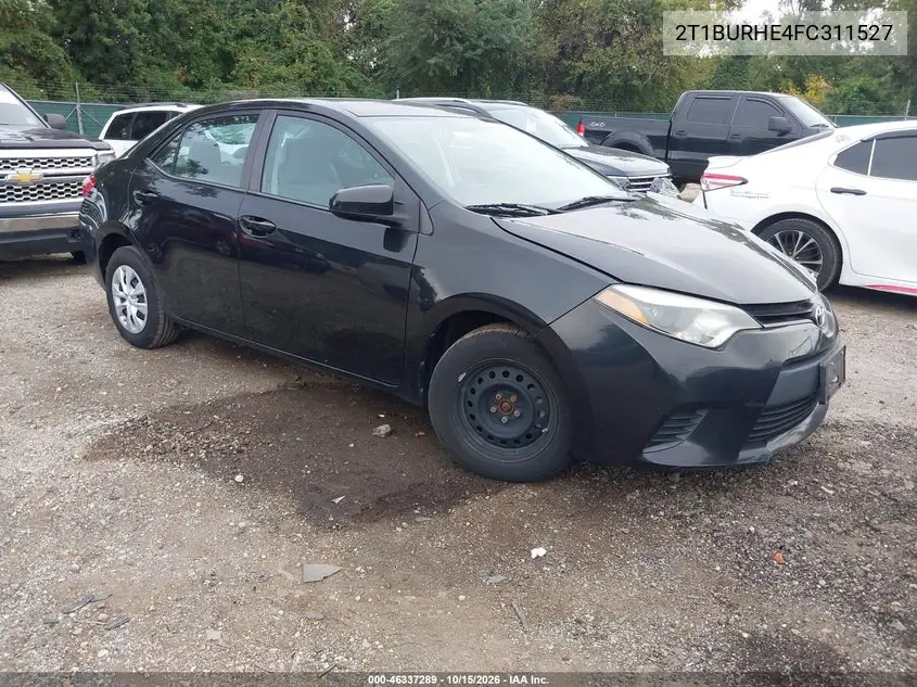 TOYOTA COROLLA 2015, VIN 2T1BURHE4FC311527