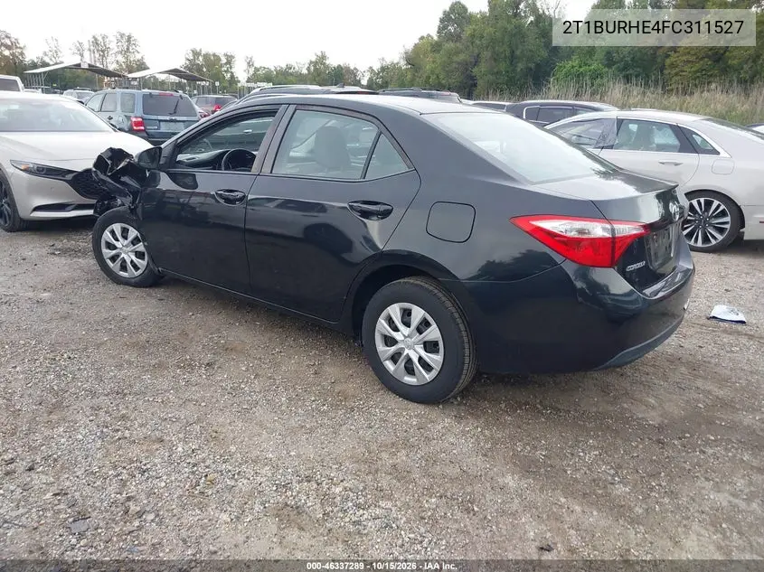 2015 TOYOTA COROLLA VIN 2T1BURHE4FC311527 — фото 3