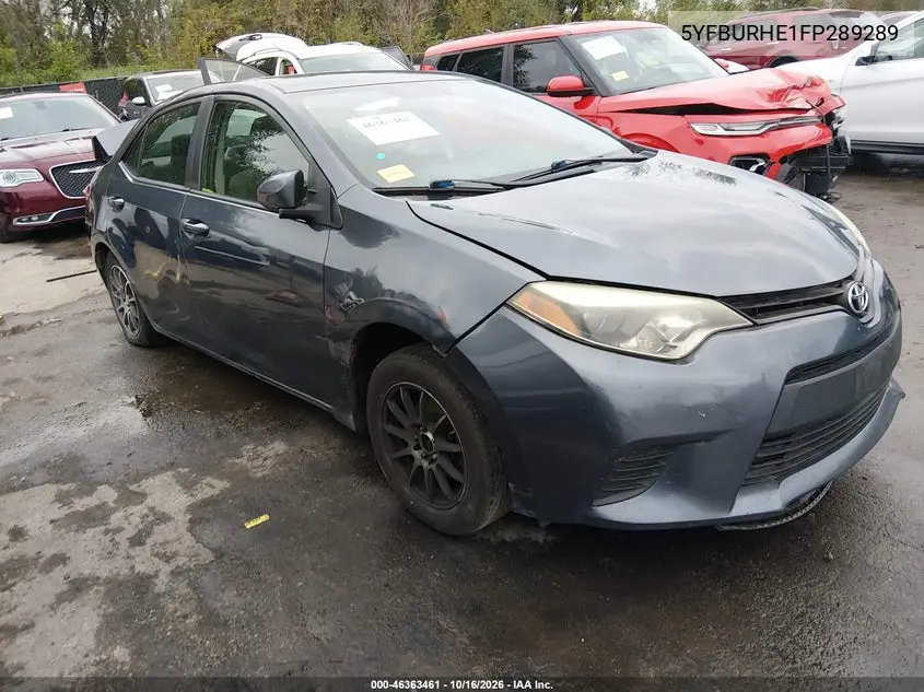 TOYOTA COROLLA 2015, VIN 5YFBURHE1FP289289