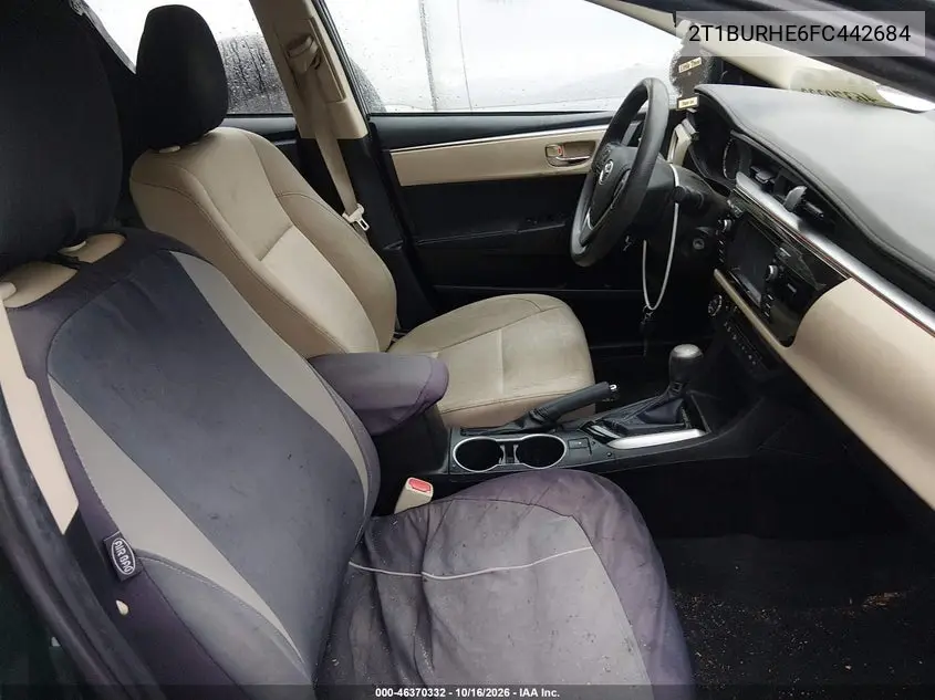 2015 TOYOTA COROLLA VIN 2T1BURHE6FC442684 — фото 5