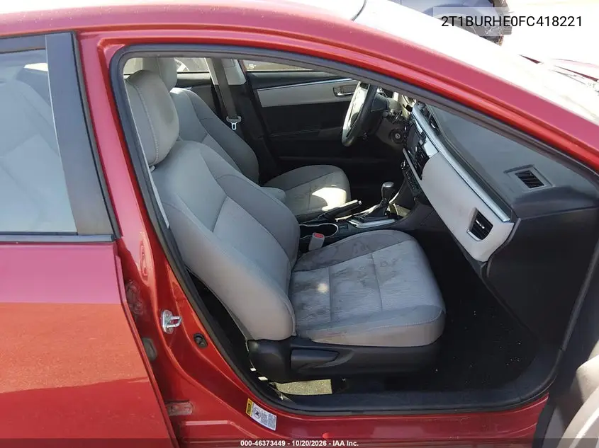 2015 TOYOTA COROLLA VIN 2T1BURHE0FC418221 — фото 5