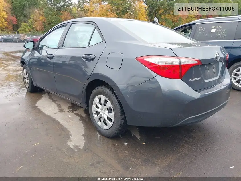 2015 TOYOTA COROLLA VIN 2T1BURHE5FC411006 — фото 3