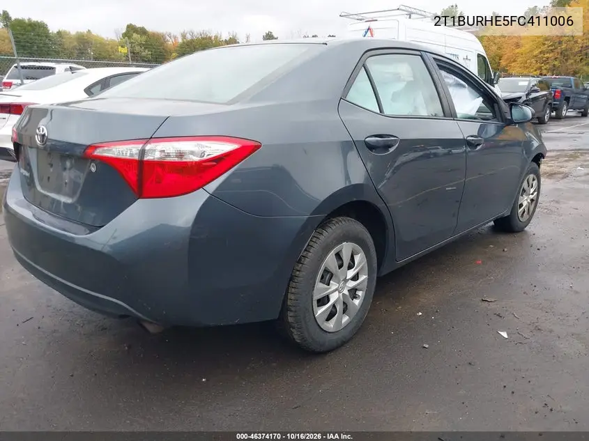 2015 TOYOTA COROLLA VIN 2T1BURHE5FC411006 — фото 4
