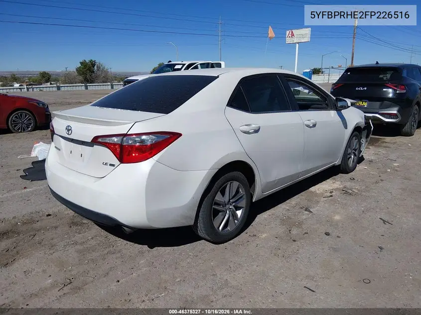 2015 TOYOTA COROLLA VIN 5YFBPRHE2FP226516 — фото 4