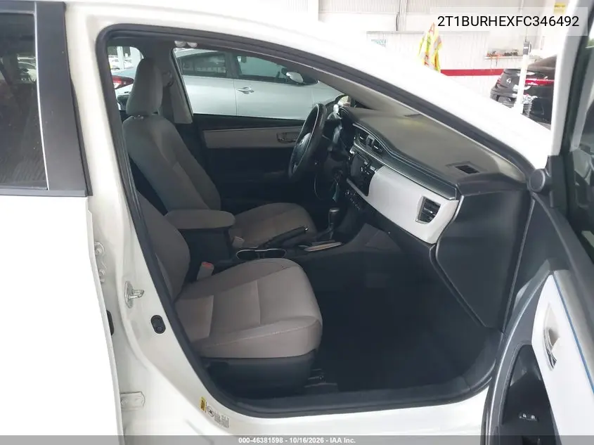 2015 TOYOTA COROLLA VIN 2T1BURHEXFC346492 — фото 5