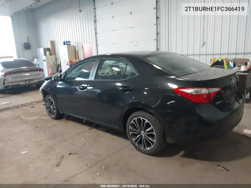 2015 TOYOTA COROLLA VIN 2T1BURHE1FC366419 — фото 3