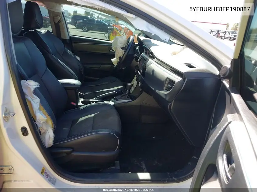 2015 TOYOTA COROLLA VIN 5YFBURHE8FP190887 — фото 5