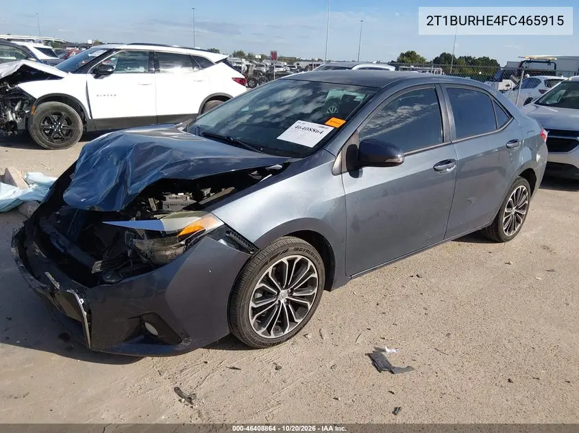 2015 TOYOTA COROLLA VIN 2T1BURHE4FC465915 — фото 2