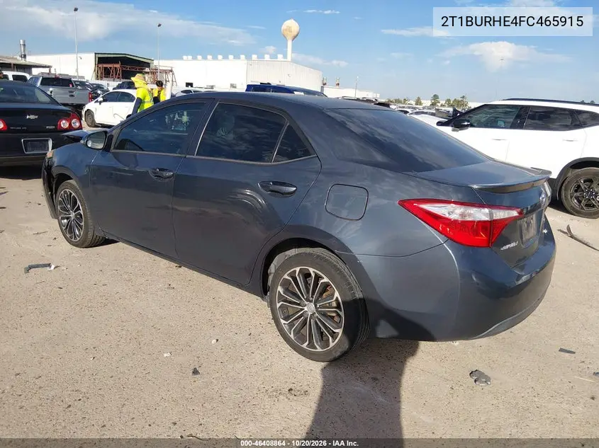 2015 TOYOTA COROLLA VIN 2T1BURHE4FC465915 — фото 3