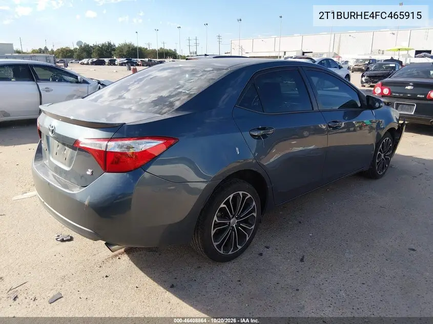2015 TOYOTA COROLLA VIN 2T1BURHE4FC465915 — фото 4