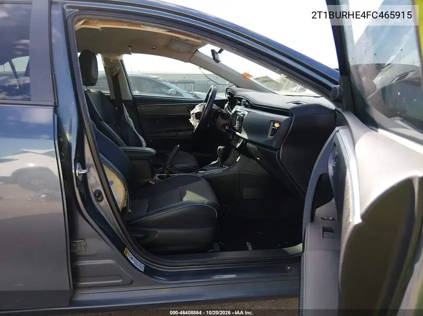 2015 TOYOTA COROLLA VIN 2T1BURHE4FC465915 — фото 5