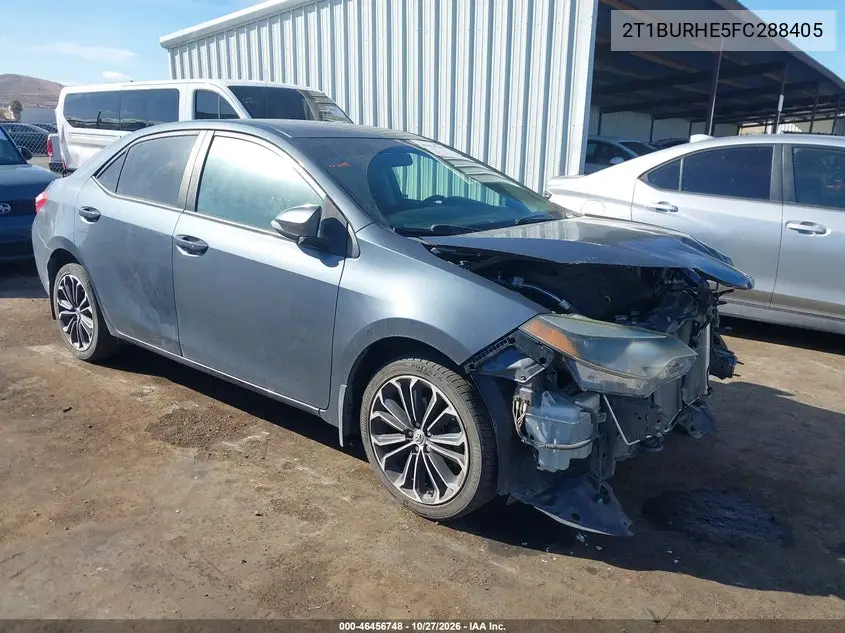 TOYOTA COROLLA 2015, VIN 2T1BURHE5FC288405