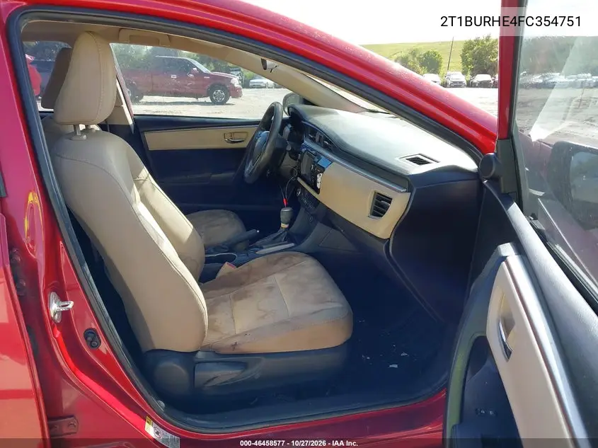 2015 TOYOTA COROLLA VIN 2T1BURHE4FC354751 — фото 5