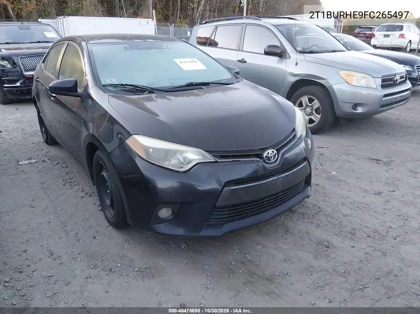 TOYOTA COROLLA 2015, VIN 2T1BURHE9FC265497