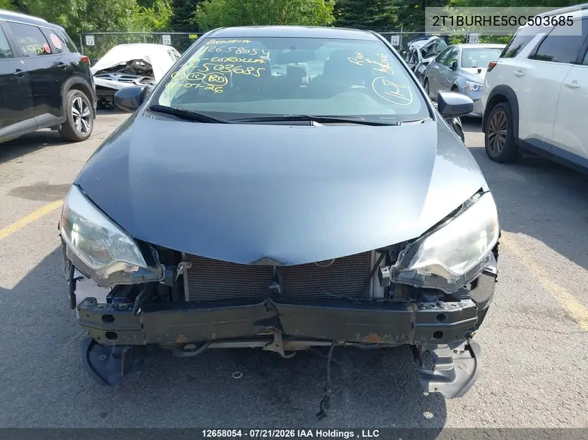 2016 TOYOTA COROLLA VIN 2T1BURHE5GC503685 — фото 13