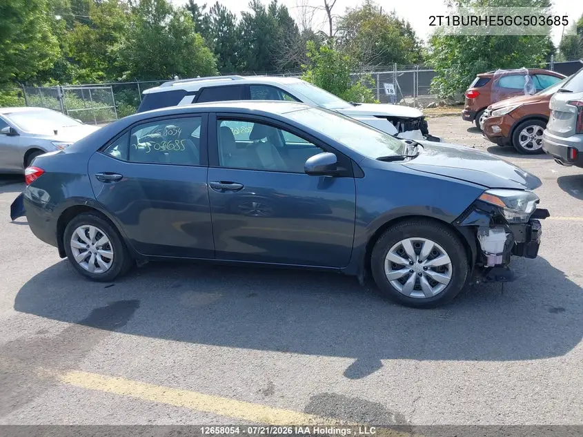 2016 TOYOTA COROLLA VIN 2T1BURHE5GC503685 — фото 14