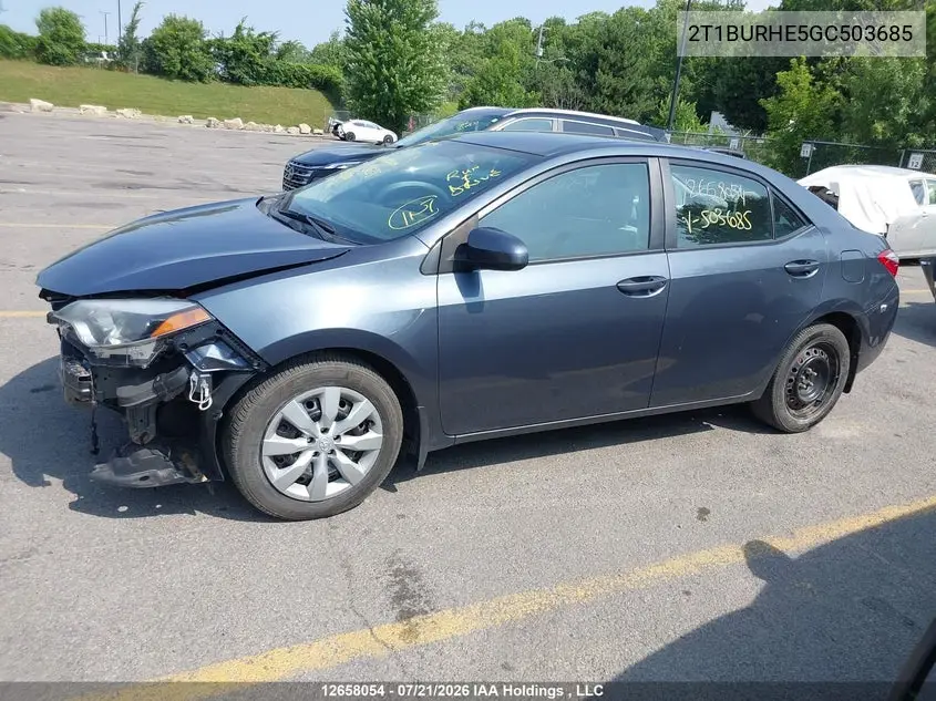 2016 TOYOTA COROLLA VIN 2T1BURHE5GC503685 — фото 15