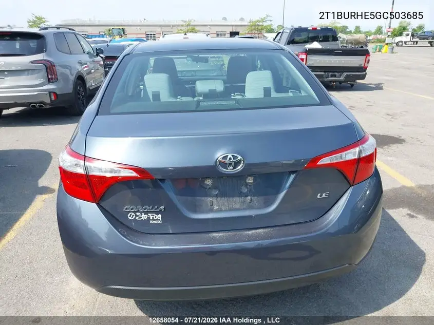 2016 TOYOTA COROLLA VIN 2T1BURHE5GC503685 — фото 17